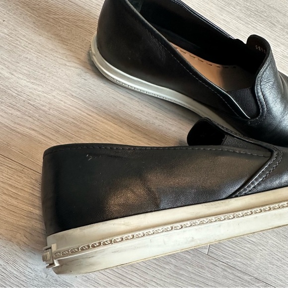 Miu Miu Metal Cap Toe Leather Slip On Sneakers - Picture 7 of 11